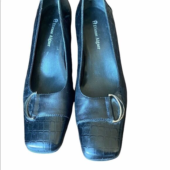 Étienne Aigner Spain 6W Women Low Heel Leather - Picture 1 of 5